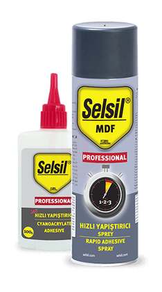 Selsil MDF Kit Hızlı Yapıştırıcı Set 400 ml + 100 Gr