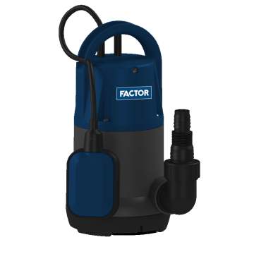 Factor 550W Plastik Gövdeli Temiz Su Drenaj Pompası
