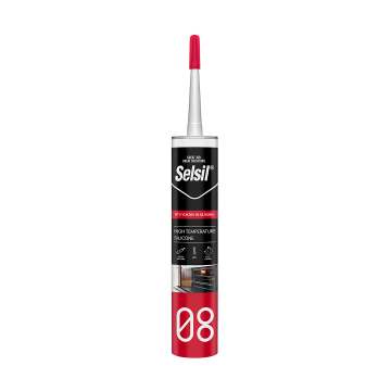 Selsil RTV Yüksek Isı Silikonu 280 ml Kırmızı (255°C)