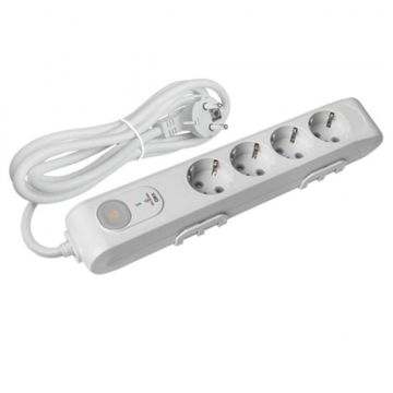 Viko Multi-Let Dörtlü 1050J Şok Korumalı Topraklı Kablolu Çarpma Karşıtı Örtücü 1,5 Mt