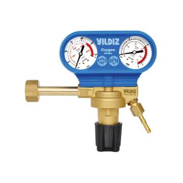 Yıldız Gaz Armatür Basınç Düşürücü 5300 Serisi Oksijen G 3/4 İnç 0-10 Bar