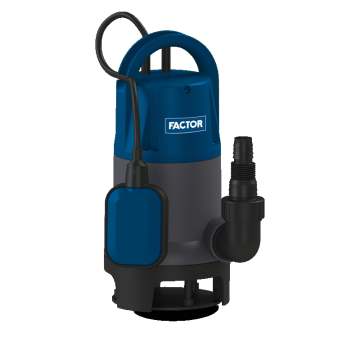 Factor 750W Plastik Gövdeli Temiz Su Drenaj Pompası