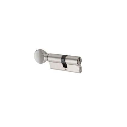 Yuma Kilit Mandallı Topuzlu Standart Pirinç Barel 68 mm Cerman Mandallı Saten - YM-B68MS