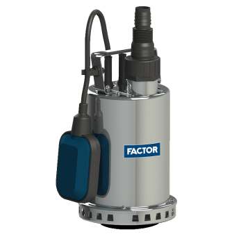 Factor 550W Paslanmaz Gövdeli Temiz Su Drenaj Pompası