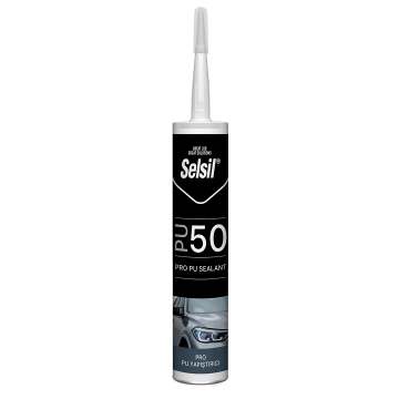 Selsil Poliüretan PU Mastik 50 SHA 600 ml Siyah