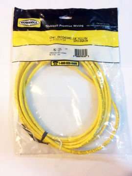 Hubbell Cat 5E+ Patch Kablosu, Sarı Renk, 3 Mt (10 İnch)