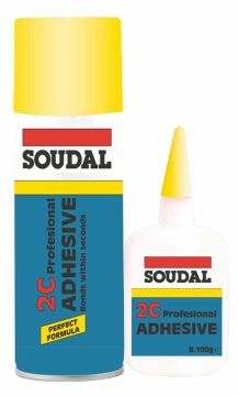 Soudal Yapıştırıcı Mitre Kit Yapıştırıcı 2C 400 Ml + 100 Gr Şeffaf