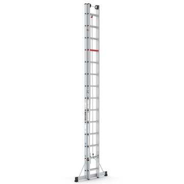 Çağsan İpli ve Makaralı Alüminyum Merdiven 2x14 Basamaklı - M1008
