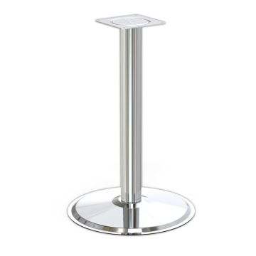 Tempo Aksesuar Tempo Ahşap Tabla İçin Ortadan Masa Ayağı Krom Kaplama Ø76 Mm Ortadan 71,5 Cm Taban 480 Mm