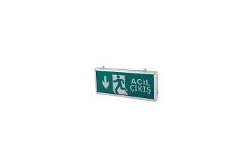 Cata Exit Çıkış Armatürü Ledli 3 Saat Akülü 3W (Ct-9178)