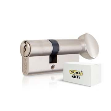 Yuma Kilit Mandallı Topuzlu Standart Pirinç Barel (Kutulu) 68 Mm Cerman Saten