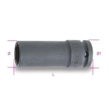 Beta Uzun İnce Tip 1/2 İnç Havalı Lokma 720LS 21 mm