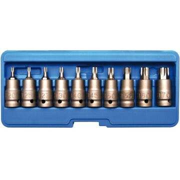 Brio Lokma Seti Havalı Torx (Tork) 1/2 T20-T70 10 Parça