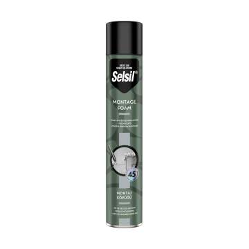 Selsil Montaj Köpük 750 Gr Tabancalı (Gri Dizayn)