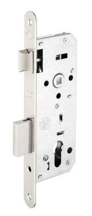 Kale Kilit Standart Silindirli Daire Kilidi Rozet Delikli 60 mm Barel 68 mm Nikel - 152R6000081