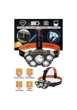 Al Marka Janva Lt-21 150 W Ulra Güçlü Led Şarjlı Kafa Feneri 5Xled