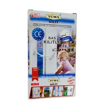 Yuma Kilit Yuma Çelik Halatlı Emniyet Kilidi Kahverengi