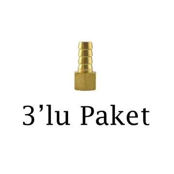 Brio Hava Hortum Dişi Rekoru 1/4 10Mm 3'lü Paket