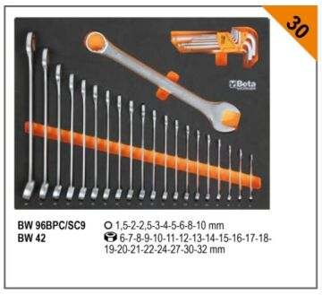 Beta C45PRO C7 TAKIM ARABASI İÇİN 268 PARÇA ALET TAKIMLARI