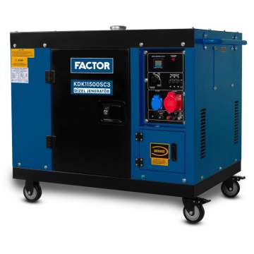 Factor 11 Kva Dizel Kabinli Jeneratör Trifaze