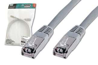 Assmann Digitus Cat. 5E Sf-Utp Patch Kablo, 3 Mt, Awg 26, Gri Renk