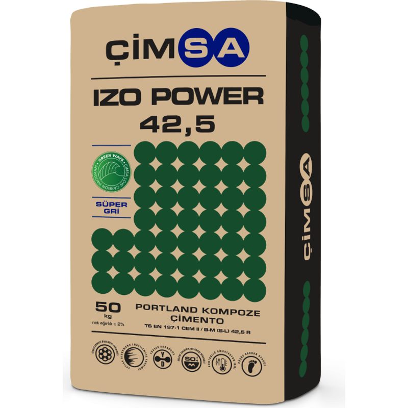 Çimsa Kompoze Çimento CEM II/A-M 42,5 R — 50 kg Torba