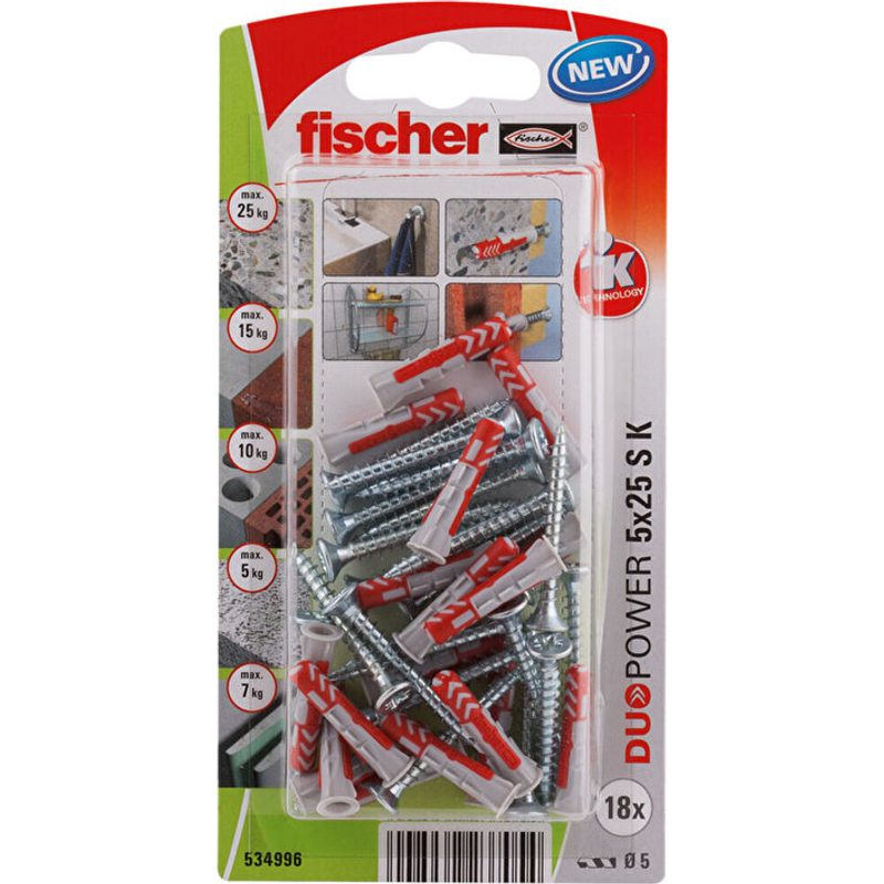 Fischer Çelik Dübel (Plastik) 10 mm (100'lü)