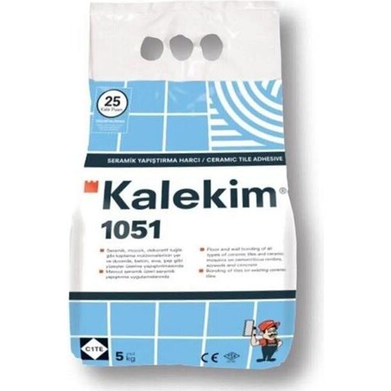 Kalekim Seramik Yapıştırıcı C2 Esnek Beyaz 25 kg