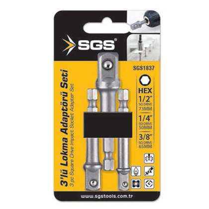 SGS Öztürk SGS Hex Lokma Adaptör Seti 3lü