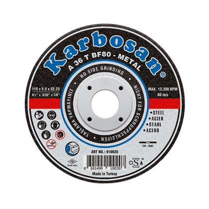 Karbosan Metal Kesici Taş Disk 115x3.0x22.23