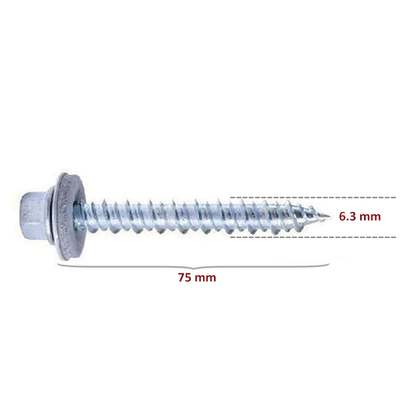KL-Ahşap Çatı Vidası Ahşap Çatı Vidası 6,3x75mm Betofast