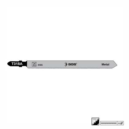 SGS Öztürk SGS Metal Dekupaj Ağzı 132mm x 9,5mm T318A - 5 Adet