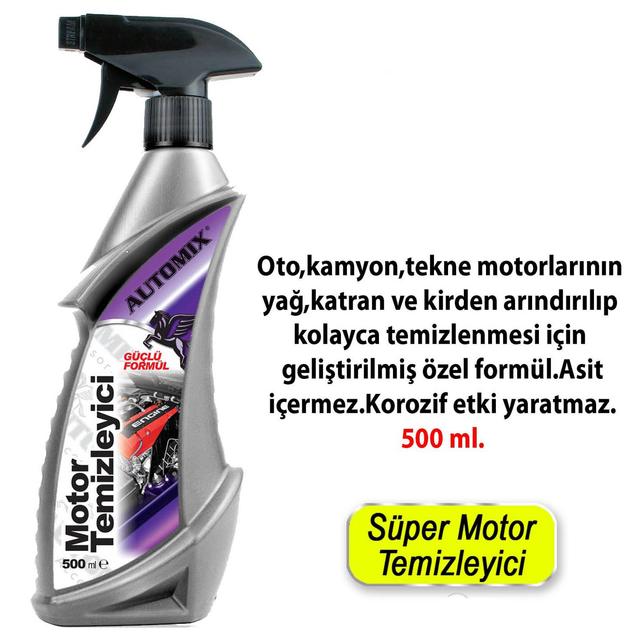 Oto-Automix Süper Motor Yağ Sökücü Ve Temizleyici 500 Ml