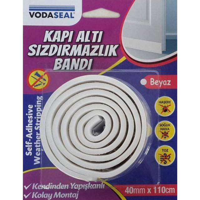 Vodaseal Kapı Altı Sızdırmazlık Bandı 40Mm X 110Cm Beyaz
