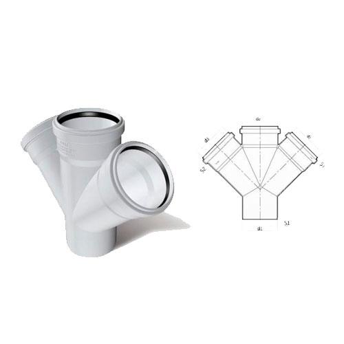 Fırat Pvc Çift Çatal 50x50