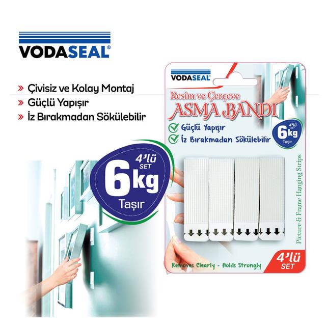 Vodaseal Resim Ve Çerçeve Asma Bandı 4 Lü Set