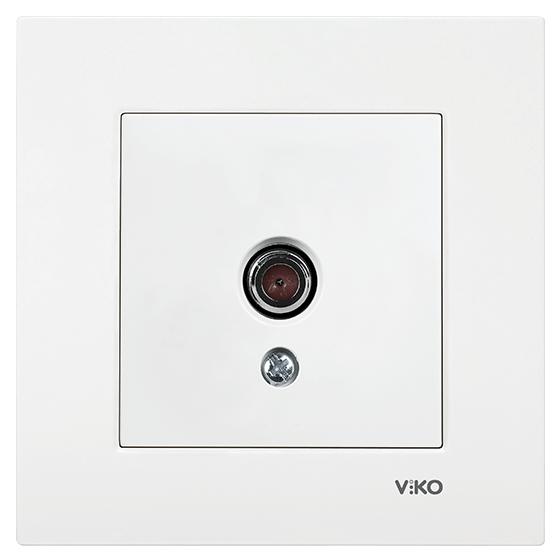 Viko Karre Beyaz F Konnektör Uydu Prizi TV