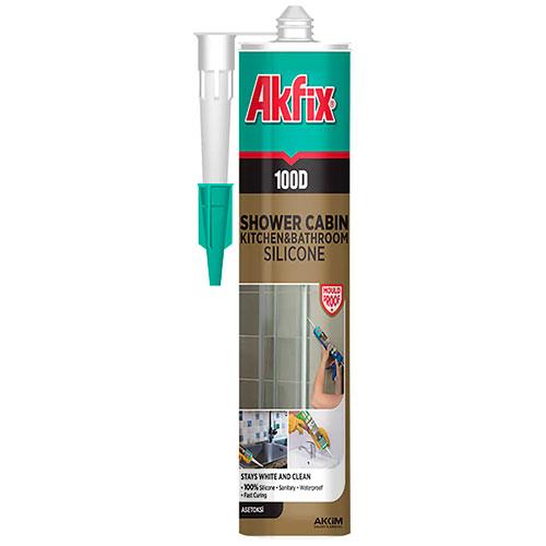 Duşakabin Silikonu Akfix 310ml Şefaf 100D