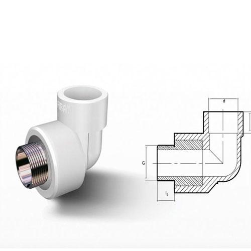 Fırat Dış Dişli Dirsek 20 mm