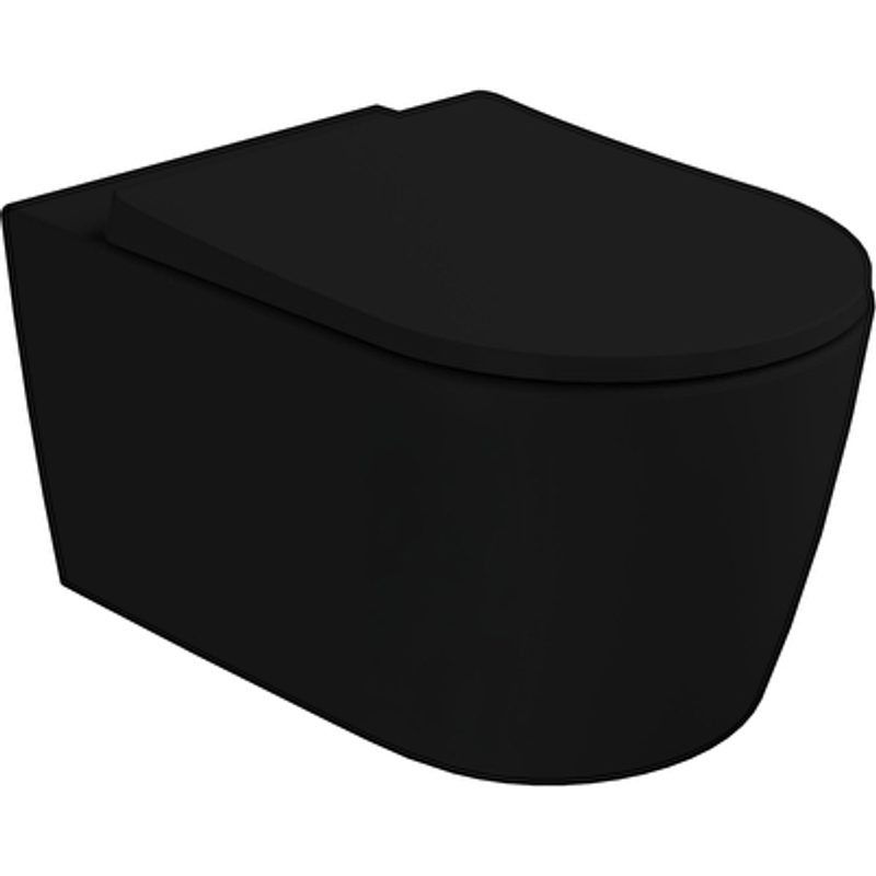 VitrA Metropole Round QuantumFlush Asma klozet Mat Siyah